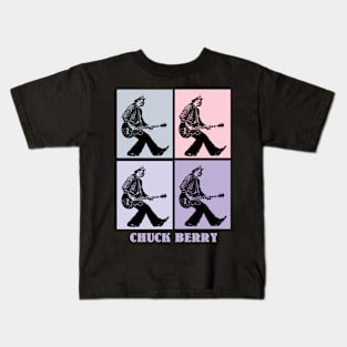 Chuck Berry Guitar Dance Pop Art Kids T-Shirt